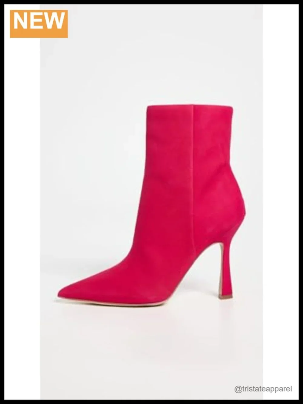 Sam Edelman Ella Ankle Bootie Stiletto Heel Pointed Toe Leather Women's Boots
